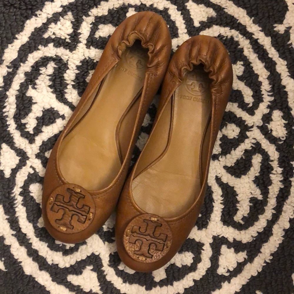 Tory Burch Reva Leather Flats